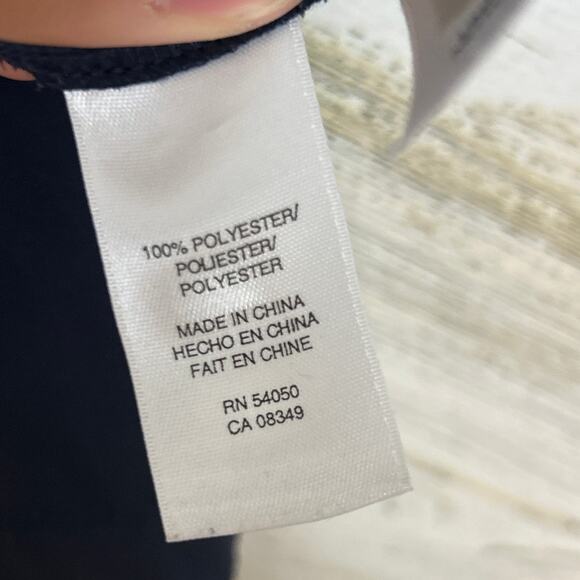 Rachel Rachel Roy womens size Large navy blue boho criss cross tank blouse light - Picture 4 of 5